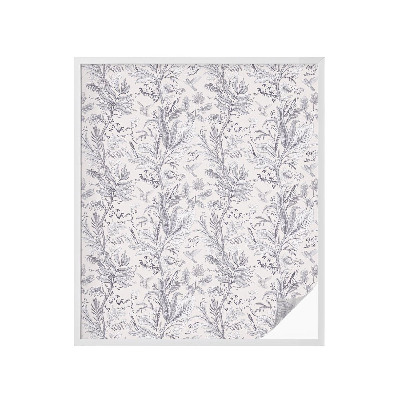 Naklejka na okno dająca prywatność Liście i motyle