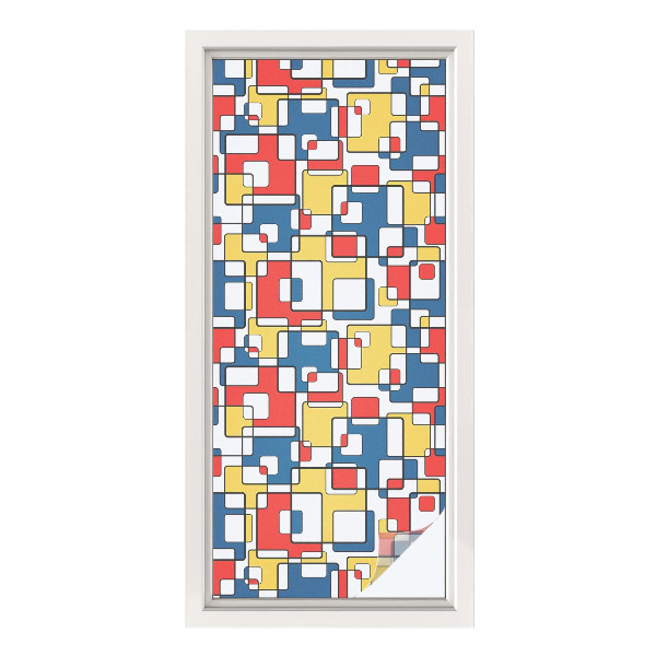 Folia okienna zapewniająca prywatność Geometryczne kształty