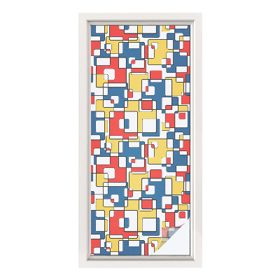 Folia okienna zapewniająca prywatność Geometryczne kształty