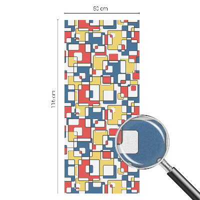 Folia okienna zapewniająca prywatność Geometryczne kształty