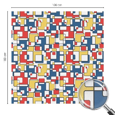 Folia okienna zapewniająca prywatność Geometryczne kształty