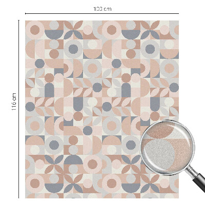 Naklejka na okno mleczna witraż Abstrakcyjna mozaika