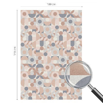 Naklejka na okno mleczna witraż Abstrakcyjna mozaika