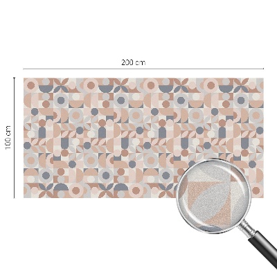 Naklejka na okno mleczna witraż Abstrakcyjna mozaika