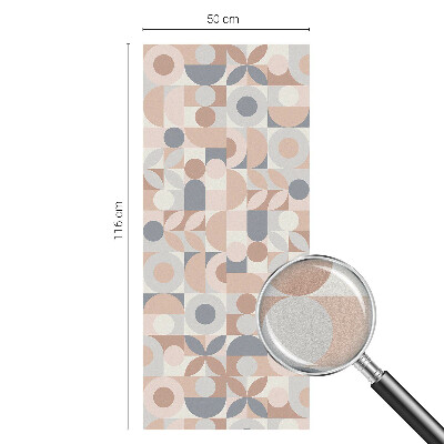 Naklejka na okno mleczna witraż Abstrakcyjna mozaika