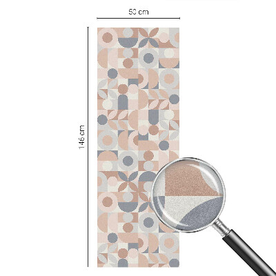 Naklejka na okno mleczna witraż Abstrakcyjna mozaika