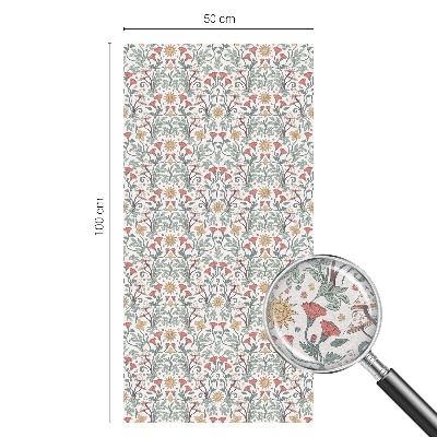 Folia dekoracyjna na okna Lisie liście