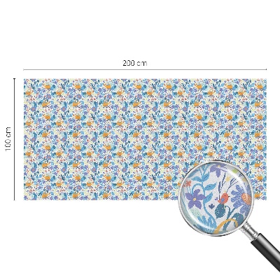 Naklejka na okno dająca prywatność Roślinny motyw