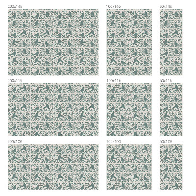 Mleczna naklejka na okno Ptasi motyw