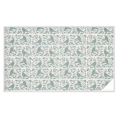 Mleczna naklejka na okno Ptasi motyw