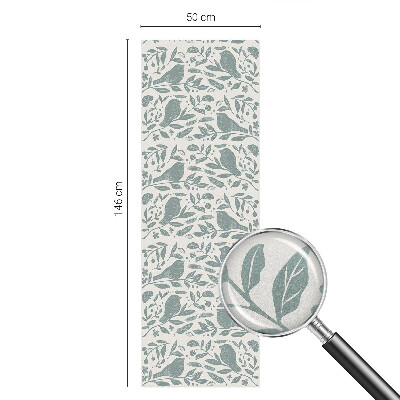 Mleczna naklejka na okno Ptasi motyw