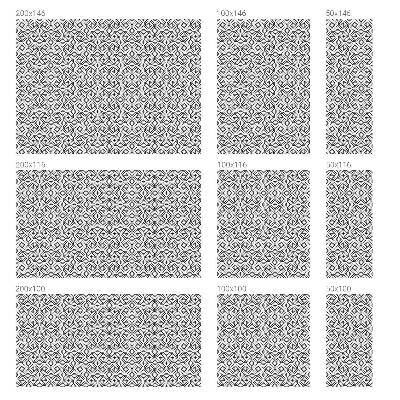 Folia okienna zapewniająca prywatność Półokręgi geometryczne