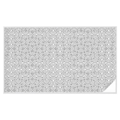 Folia okienna zapewniająca prywatność Półokręgi geometryczne