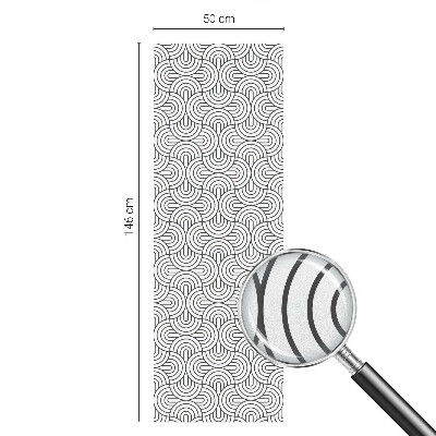 Folia okienna zapewniająca prywatność Półokręgi geometryczne