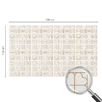 Naklejka na okno mleczna witraż Geometryczna miłość