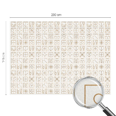 Naklejka na okno mleczna witraż Geometryczna miłość