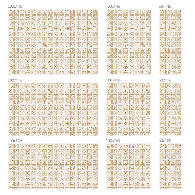 Naklejka na okno mleczna witraż Geometryczna miłość