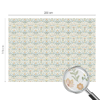 Naklejka na okno dająca prywatność Kwiatowa symetria