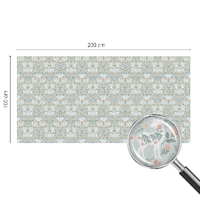 Folia dekoracyjna na okna Jelenie kwiaty