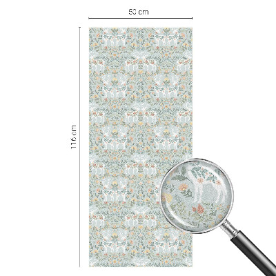 Folia dekoracyjna na okna Jelenie kwiaty