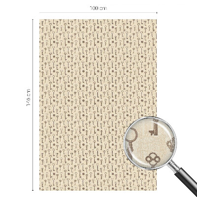 Mleczna naklejka na okno Tajemnicze klucze