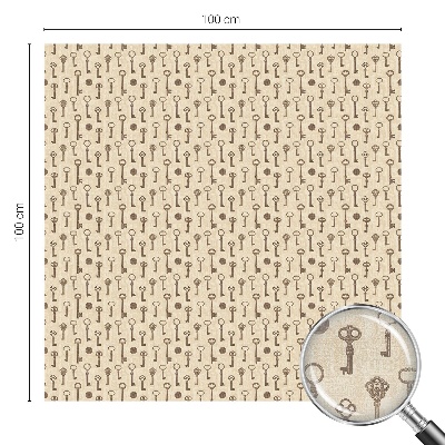 Mleczna naklejka na okno Tajemnicze klucze