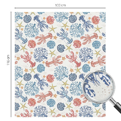 Naklejka na okno dająca prywatność Koralowce raki