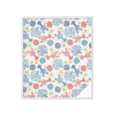 Naklejka na okno dająca prywatność Koralowce raki