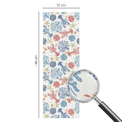 Naklejka na okno dająca prywatność Koralowce raki