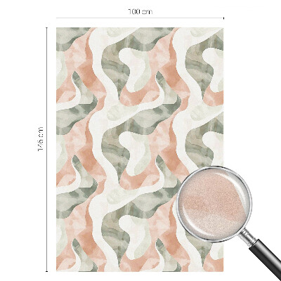 Mleczna naklejka na okno Kolorowe fale