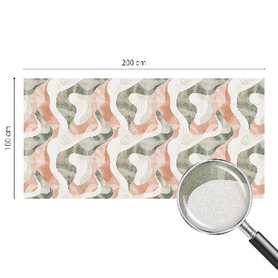 Mleczna naklejka na okno Kolorowe fale