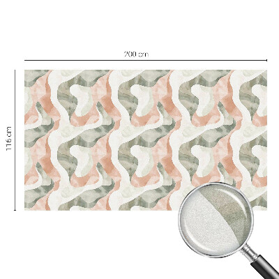 Mleczna naklejka na okno Kolorowe fale