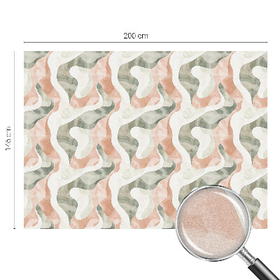 Mleczna naklejka na okno Kolorowe fale