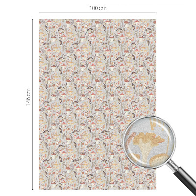 Folia dekoracyjna na okna Leśny wzór