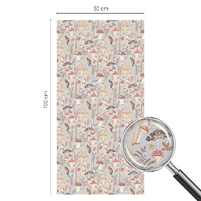 Folia dekoracyjna na okna Leśny wzór