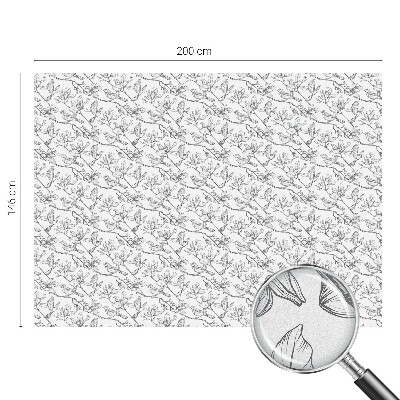 Folia okienna zapewniająca prywatność Ptaki i kwiaty