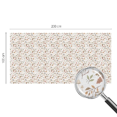 Naklejka na okno mleczna witraż Jesienne wzory