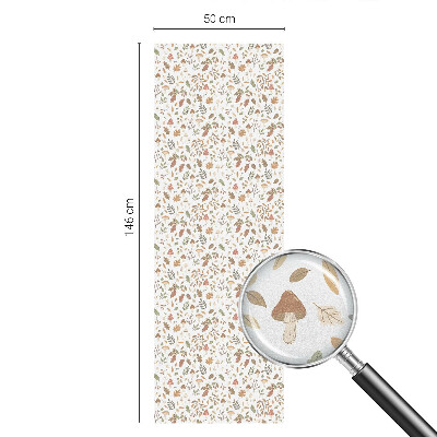 Naklejka na okno mleczna witraż Jesienne wzory