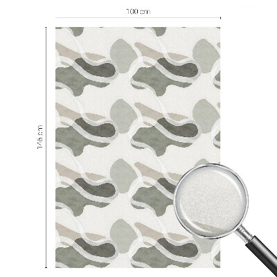 Mleczna naklejka na okno Organiczny wzór