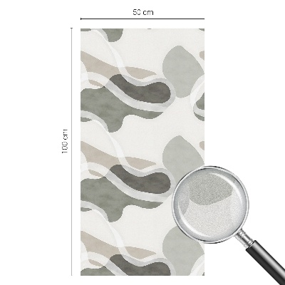 Mleczna naklejka na okno Organiczny wzór