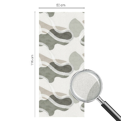 Mleczna naklejka na okno Organiczny wzór