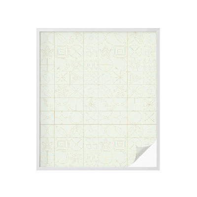 Folia okienna zapewniająca prywatność Geometryczna mozaika