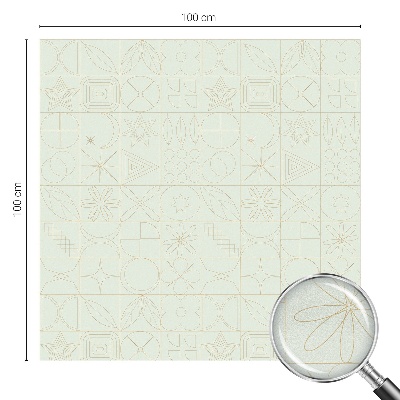 Folia okienna zapewniająca prywatność Geometryczna mozaika