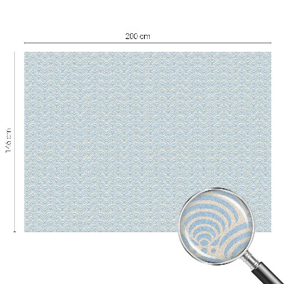 Mleczna naklejka na okno Japońskie fale