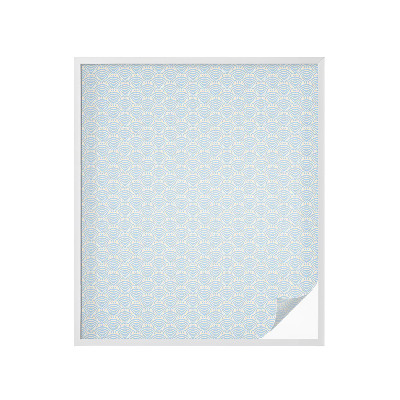 Mleczna naklejka na okno Japońskie fale