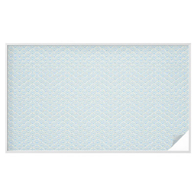 Mleczna naklejka na okno Japońskie fale