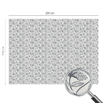 Naklejka na okno mleczna witraż Botaniczny motyw