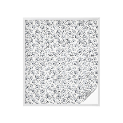 Naklejka na okno mleczna witraż Botaniczny motyw