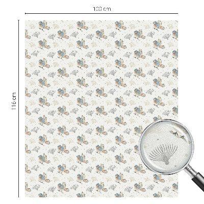 Folia dekoracyjna na okna Ptaki wzór