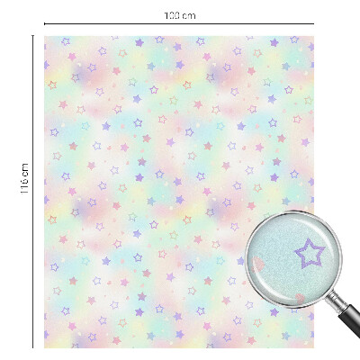 Naklejka na okno dająca prywatność Tęczowe wzory